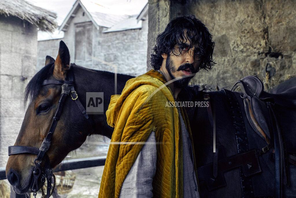 Eric Zachanowich This image released by A24 shows Dev Patel in a scene from "The Green Knight." (Eric Zachanowich/A24 Films via AP)