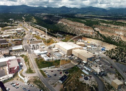 FILE - This undated file photo shows the Los Alamos National Laboratory in Los Alamos, N.M. A New Mexico judge has denied a request by dozens of scientists and others at Los Alamos National Laboratory who sought to block a vaccine mandate. Workers risk being fired if they don't comply with the lab's Friday, Oct. 15, 2021, afternoon deadline. (The Albuquerque Journal via AP, File)