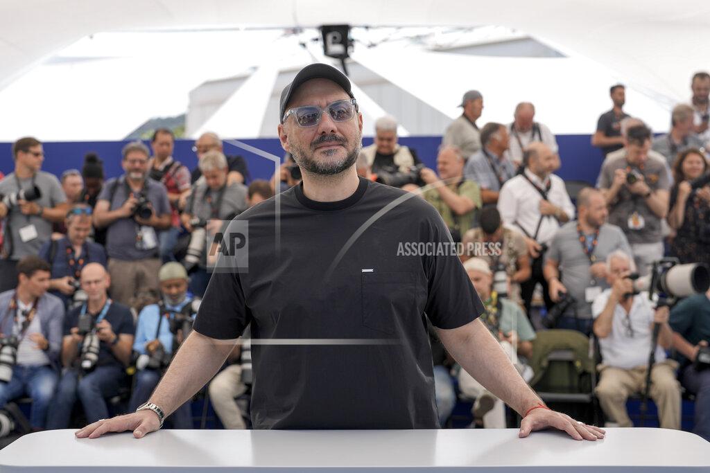 Petros Giannakouris Director Kirill Serebrennikov poses for photographers at the photo call for the film 'Tchaikovsky's Wife' at the 75th international film festival, Cannes, southern France, Thursday, May 19, 2022. (AP Photo/Petros Giannakouris)