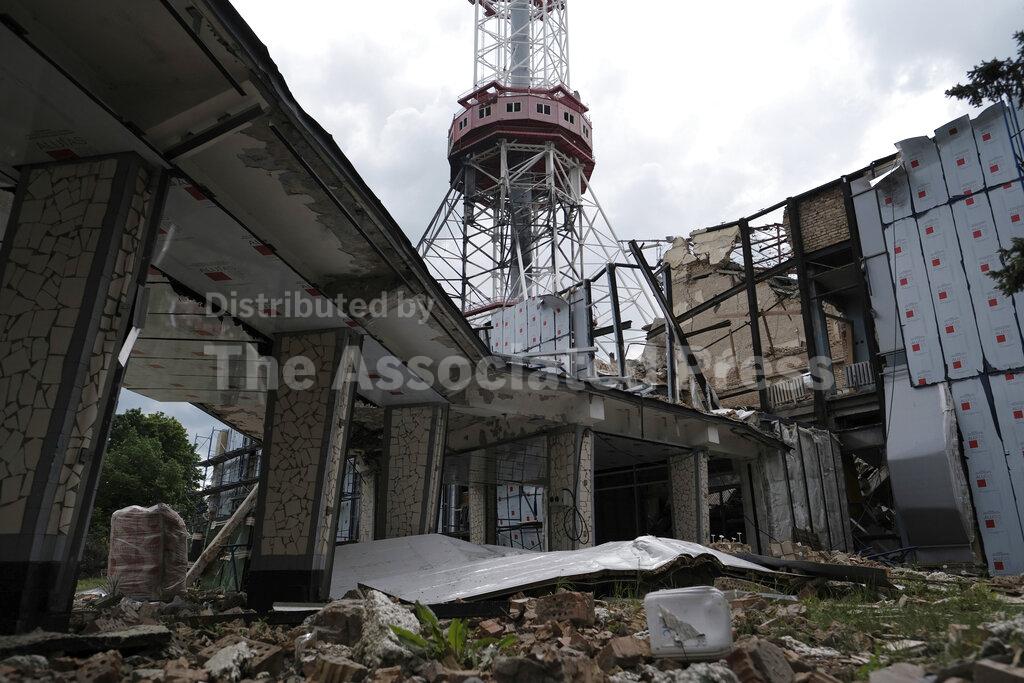Ukraine Crisis / TV tower destroyed in Kyiv Buy Photos