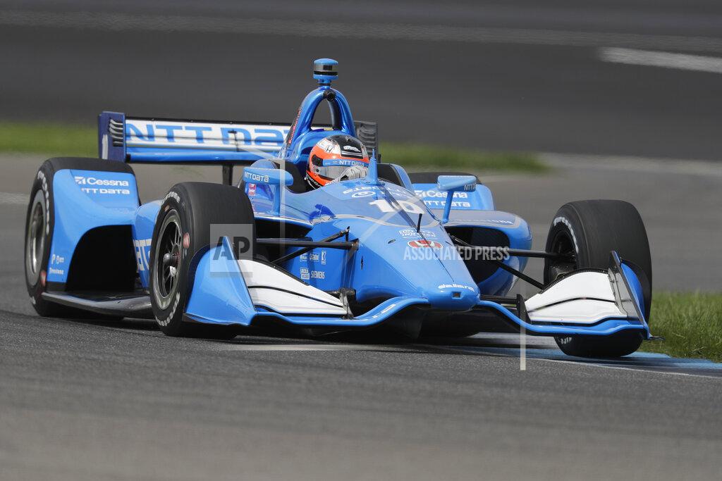 Darron Cummings Felix Rosenqvist, of Sweden, steers his car during the warm-up session for the Indy GP IndyCar auto race at Indianapolis Motor Speedway, Saturday, May 11, 2019 in Indianapolis. (AP Photo/Darron Cummings)
