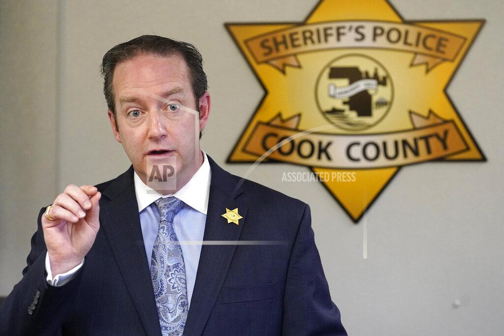 Charles Rex Arbogast Cook County Sheriff's Detective Lt. Jason Moran responds to a question after Sheriff Tom Dart announced the identity of "Gacy Victim 5" as North Carolina native Francis Wayne Alexander during a news conference Monday, Oct. 25, 2021, in Maywood, Ill. Alexander's body was among 26 discovered by police in the crawl space of Gacy's home more than 40 years ago, with three more found outside the house and four others found in waterways that Gacy admitted killing. Police were able to identify 25 of the victims but the final eight, Alexander among them, were buried without having ever been identified. (AP Photo/Charles Rex Arbogast)