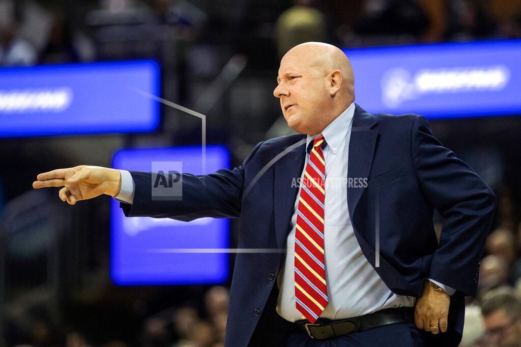 Andy Bao Seattle head coach Jim Hayford gives instructions to his team during the first half of an NCAA college basketball game against Washington, Tuesday, Dec. 17, 2019, in Seattle. (Andy Bao/The Seattle Times via AP)