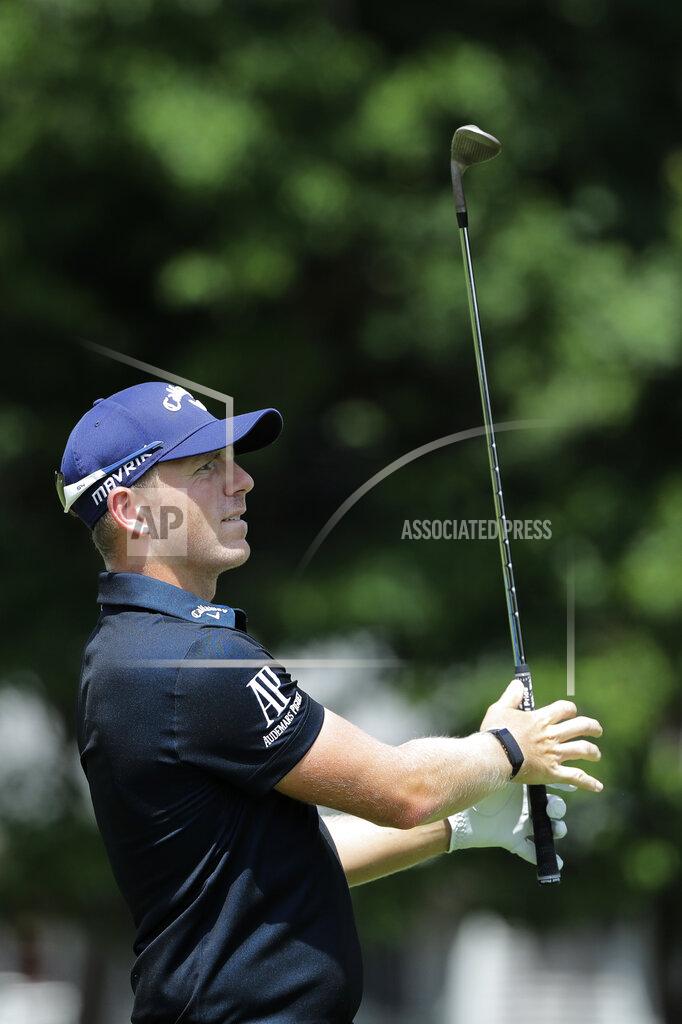 Frank Franklin Ii Matt Wallace, of England, during the second round of the Travelers Championship golf tournament at TPC River Highlands, Friday, June 26, 2020, in Cromwell, Conn. (AP Photo/Frank Franklin II)