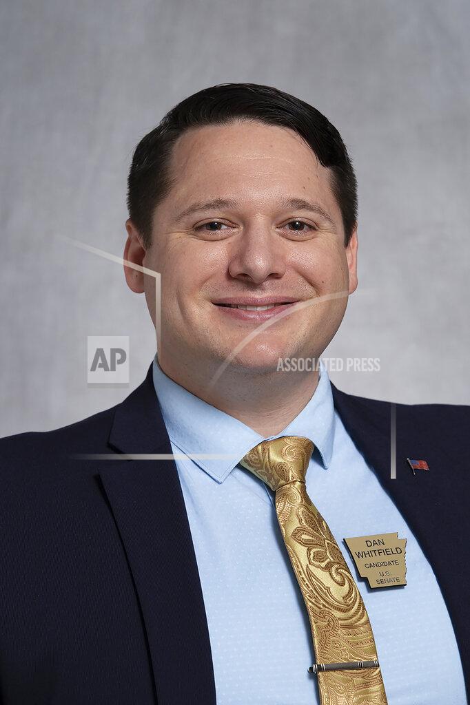 Danny Harris In this photo provided by the Arkansas Secretary of State office, Arkansas Democratic candidate Dan Whitfield who is running for U.S. Senate in the Democratic primary on Tuesday, May 24, 2022, poses for a portrait on Feb. 22, 2022 in Little Rock, Ark. (Danny Harris/Arkansas Secretary of State via AP)