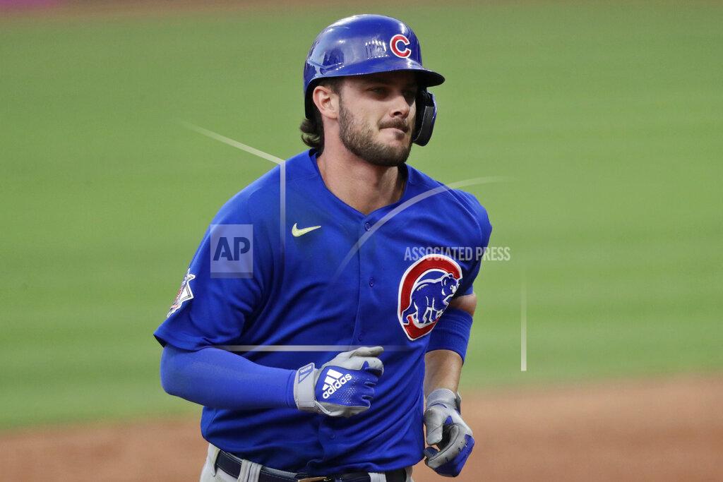 Tony Dejak Chicago Cubs' Kris Bryant runs the bases after hitting a solo home run in the sixth inning in a baseball game against the Cleveland Indians, Wednesday, Aug. 12, 2020, in Cleveland. (AP Photo/Tony Dejak)