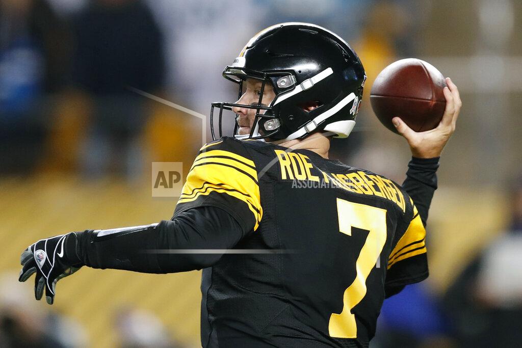 Keith Srakocic FILE - In this Nov. 8, 2018, file photo, Pittsburgh Steelers quarterback Ben Roethlisberger throws a touchdown pass during the first half of the team's NFL football game against the Carolina Panthers in Pittsburgh. The Pittsburgh Steelers have reiterated repeatedly during an eventful offseason that quarterback Ben Roethlisberger remains the team's unquestioned leader. They've handed him a new deal to prove it. The Steelers and the two-time Super Bowl winner agreed to terms on a contract extension Wednesday, April 24, 2019, that will keep Roethlisberger in Pittsburgh through the 2021 season. (AP Photo/Keith Srakocic)