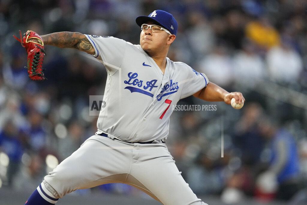 David Zalubowski Los Angeles Dodgers starting pitcher Julio Urias works against the Colorado Rockies in the first inning of a baseball game Tuesday, Sept. 21, 2021, in Denver. (AP Photo/David Zalubowski)
