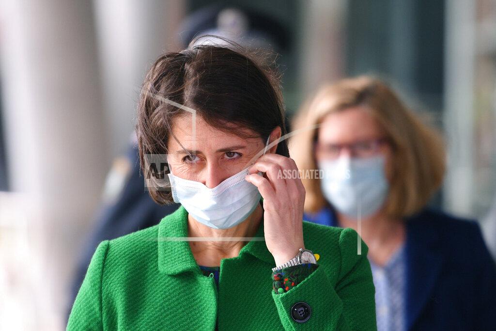 Dean Lewins New South Wales Premier Gladys Berejiklian prepares to address a press conference in Sydney, Thursday, June 24, 2021. Berejiklian says Sydney is going through one the "scariest" times of the pandemic as a cluster of the highly-contagious Delta variant continues to spread. (Dean Lewins/AAP Image via AP)