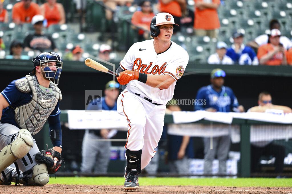 Terrance Williams Baltimore Orioles' Adley Rutschman grounds out to Tampa Bay Rays first baseman Ji-Man Choi on a pitch from relief pitcher J.P. Feyereisen during the seventh inning of a baseball game, Sunday, May 22, 2022, in Baltimore. (AP Photo/Terrance Williams)