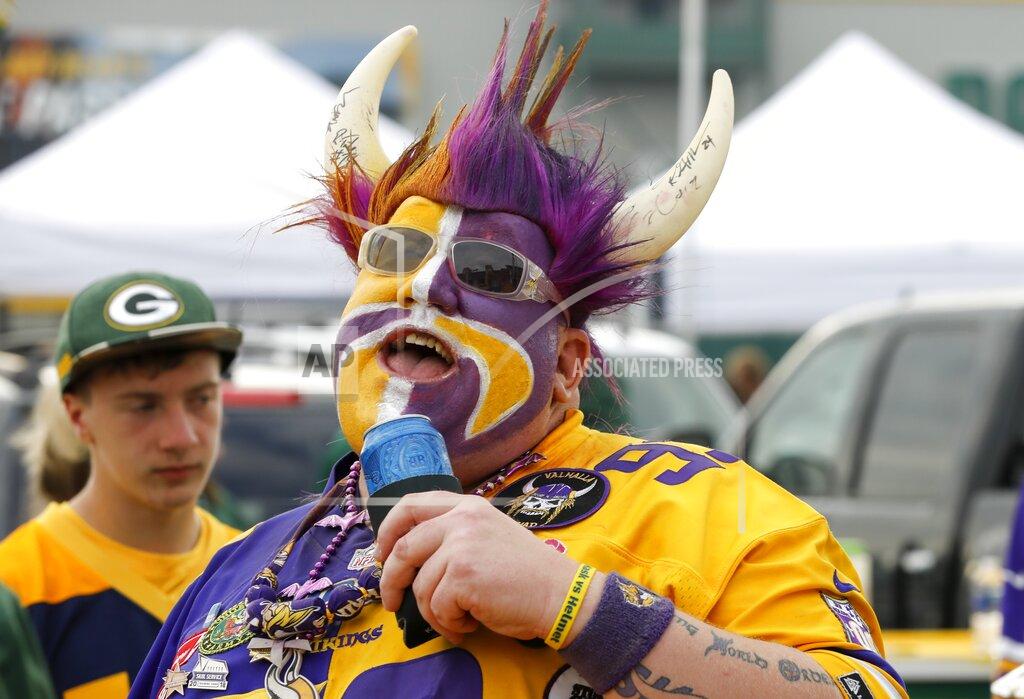 Mike Roemer A fan tailgates before an NFL football game between the Green Bay Packers and the Minnesota Vikings Sunday, Sept. 15, 2019, in Green Bay, Wis. (AP Photo/Mike Roemer)