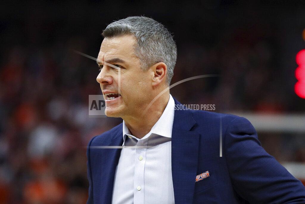 Andrew Shurtleff Virginia head coach Tony Bennett reacts to a call during an NCAA college basketball game against Duke Saturday, Feb. 29, 2020, in Charlottesville, Va. (AP Photo/Andrew Shurtleff)