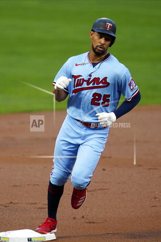 Jim Mone Minnesota Twins' Byron Buxton rounds third base on a solo home run off Detroit Tigers pitcher Tarik Skubal in the first inning of a baseball game Tuesday, Sept. 22, 2020, in Minneapolis. (AP Photo/Jim Mone)