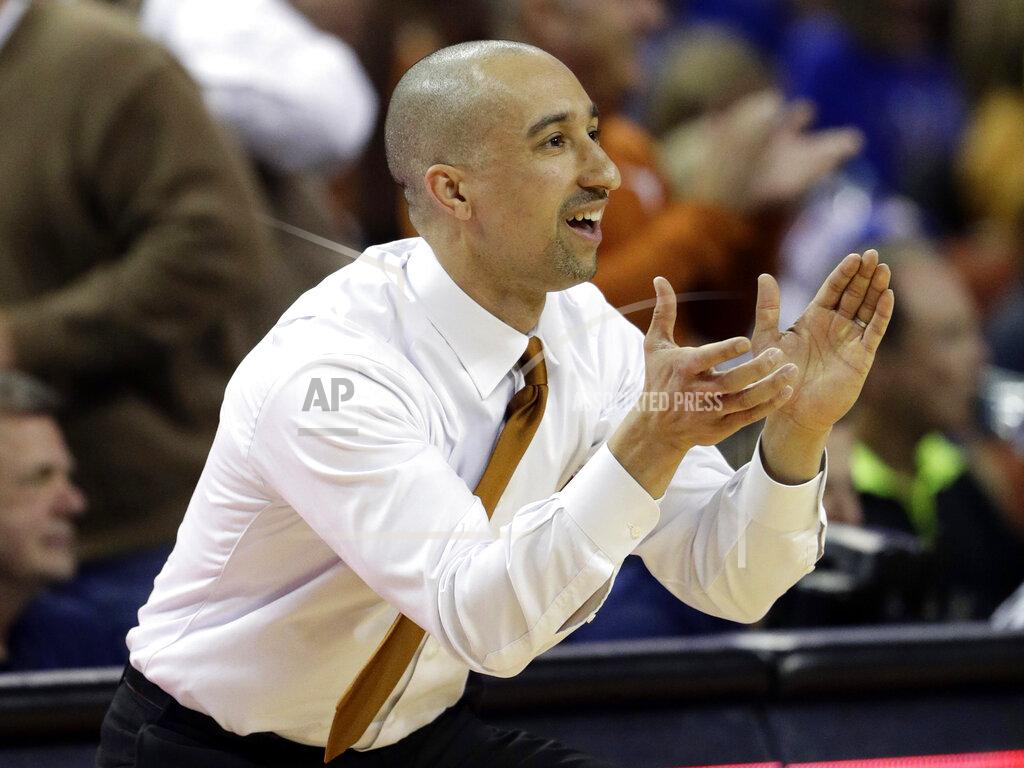 Eric Gay FILE - In this Jan. 29, 2019, file photo, Texas head coach Shaka Smart reacts to a play during the second half on the team's NCAA college basketball game against Kansas in Austin, Texas. Smart’s four seasons with the Longhorns have produced a national tournament championship and three one-and-done, first-round NBA draft picks. (AP Photo/Eric Gay, File)