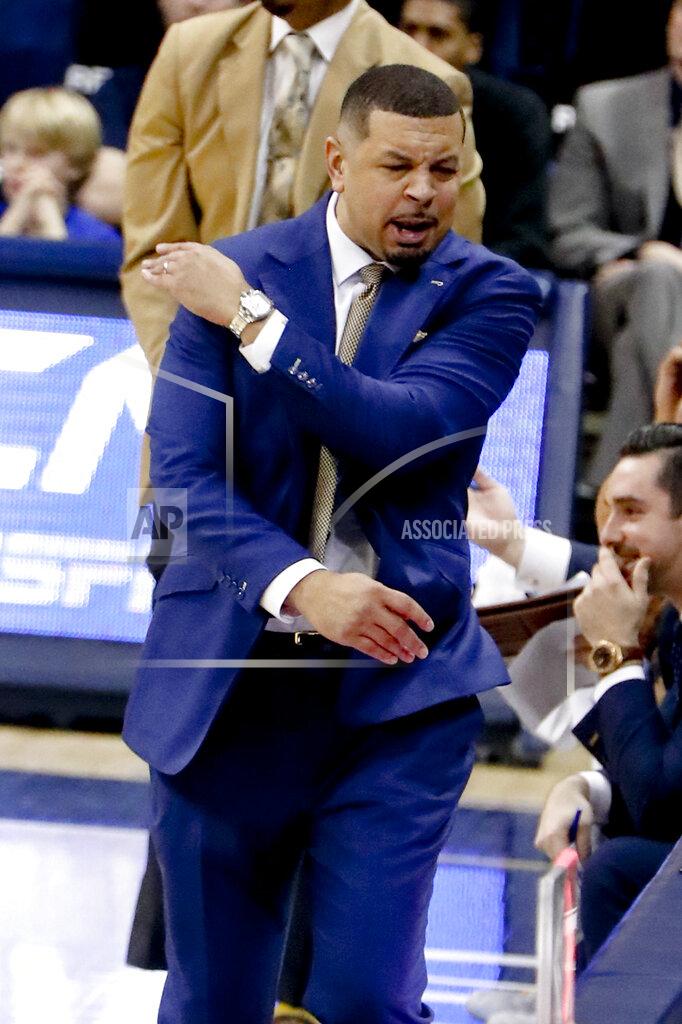 Keith Srakocic Pittsburgh head coach Jeff Capel reacts after a foul was called on his team during the first half of an NCAA college basketball game against Duke, Tuesday, Jan. 22, 2019, in Pittsburgh. (AP Photo/Keith Srakocic)