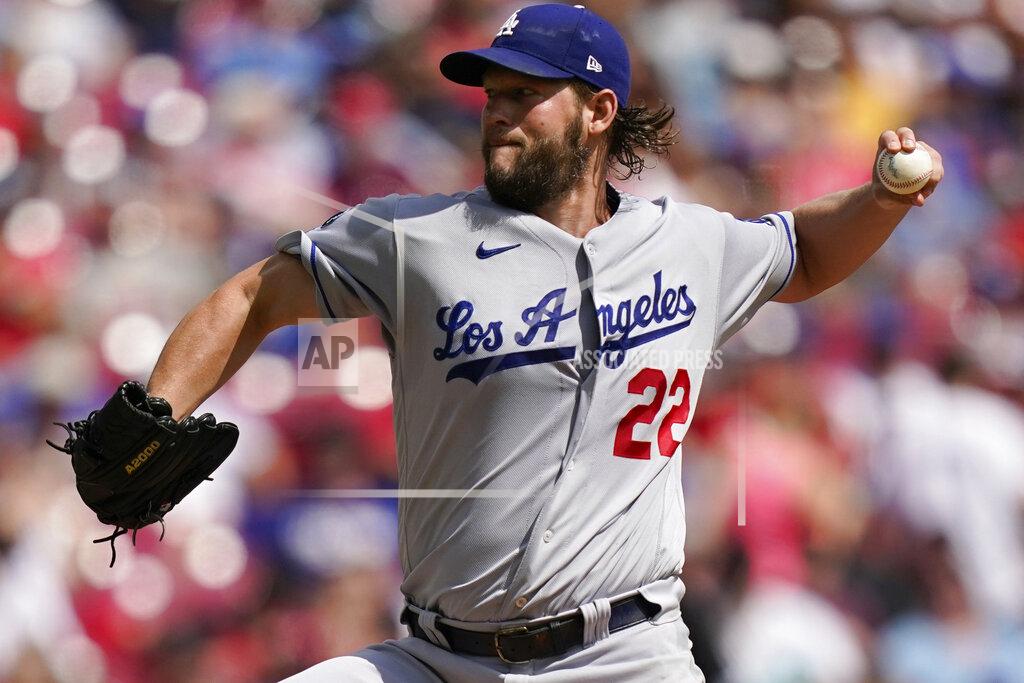 Bryan Woolston Los Angeles Dodgers starting pitcher Clayton Kershaw (22) delivers during the first inning of a baseball game against the Cincinnati Reds in Cincinnati, Sunday, Sept 19, 2021. (AP Photo/Bryan Woolston)