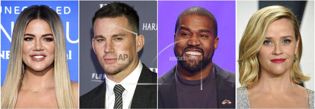 Uncredited In this combination photo, Khloe Kardashian, from left, attends the NBCUniversal Network Upfront on May 15, 2017, in New York, Channing Tatum attends the WSJ Magazine Innovator Awards on Nov. 7, 2018, in New York, Kanye West attends Joel Osteen's 11 am service on Nov. 17, 2019, in Houston and Reese Witherspoon arrives at the Vanity Fair Oscar Party on Feb. 9, 2020, in Beverly Hills, Calif. The U.S. government's small business lending program sent pandemic relief money into unexpected corners of the entertainment industry. Movie stars sought help for their side businesses. Witherspoon's clothing brand Draper James, along with those of other celebrities including Kanye West and Khloe Kardashian, was approved for between $350,000 and $1 million under the fund, helping it to keep 44 people employed. Tatum's New Orleans restaurant, Saints and Sinners, was approved for between $150,000 and $350,000 toward its 27 workers. (AP Photo)