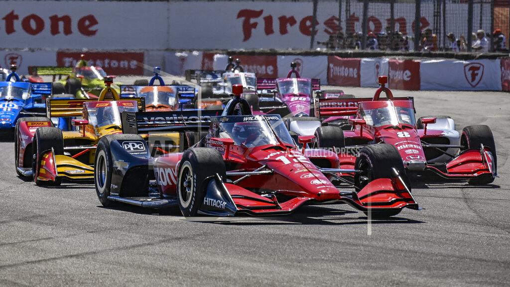 Steve Nesius Will Power drives Verizon Team Penske (car 12) during the Grand Prix of St. Petersburg auto race Sunday, Feb. 27, 2022, in St. Petersburg, Fla. (AP Photo/Steve Nesius)