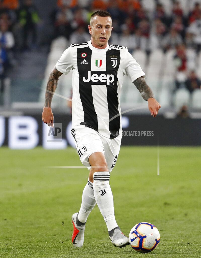 Antonio Calanni FILE - In this file photo dated Saturday, Oct. 20, 2018, Juventus' Federico Bernardeschi controls the ball during the Serie A soccer match against Genoa at the Allianz stadium, in Turin, Italy. The weeks without playing has given Bernardeschi more time than ever to reflect on his responsibilities as a footballer, revealing Tuesday May 26, 2020, that family comes first as he reflects on sacrifices made by his family to enable him to attain his goals for Juventus and Italy. (AP Photo/Antonio Calanni, FILE)