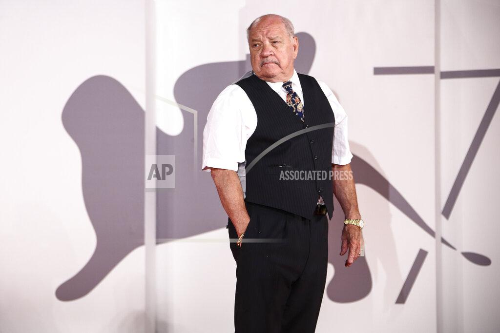 Joel C Ryan Paul Schrader poses for photographers upon arrival at the premiere of the film 'The Card Counter' during the 78th edition of the Venice Film Festival in Venice, Italy, Thursday, Sep, 2, 2021. (Photo by Joel C Ryan/Invision/AP)