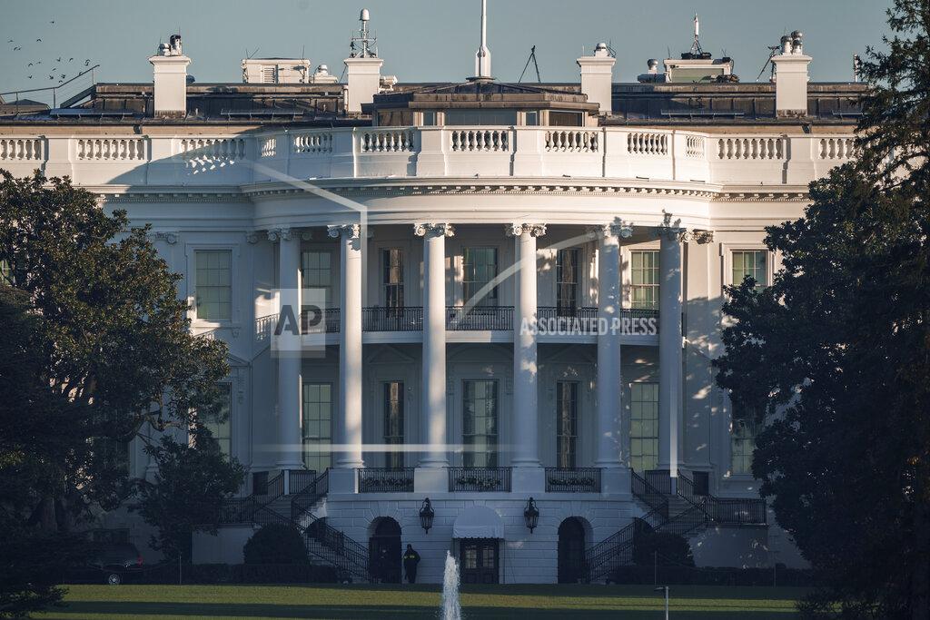 J. Scott Applewhite The White House in Washington, is seen early Sunday, Nov. 8, 2020, the morning after incumbent President Donald Trump was defeated by his Democratic challenger, President-elect Joe Biden. (AP Photo/J. Scott Applewhite)