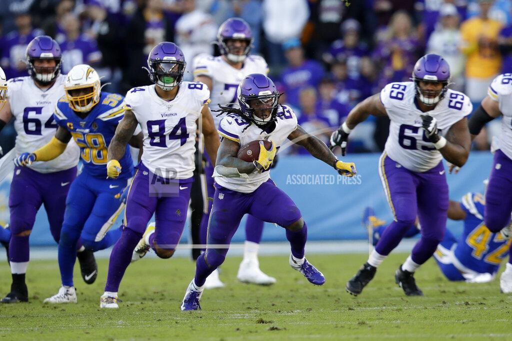 Marcio Jose Sanchez Minnesota Vikings running back Mike Boone runs with the ball during the second half of an NFL football game against the Los Angeles Chargers, Sunday, Dec. 15, 2019, in Carson, Calif. (AP Photo/Marcio Jose Sanchez)