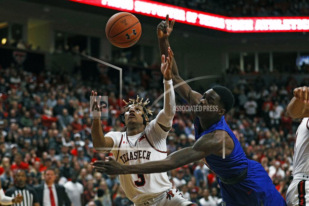Brad Tollefson Tennessee State's Wesley Harris (4) and Texas Tech's Jahmi'us Ramsey (3) try to rebound the ball during the first half of an NCAA college basketball game Thursday, Nov. 21, 2019, in Lubbock, Texas. (AP Photo/Brad Tollefson)