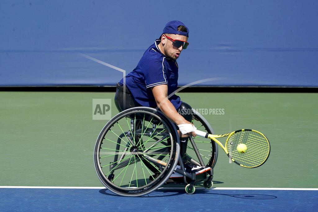 Elise Amendola Dylan Alcott practices at the Billie Jean King National Tennis Center during the US Open tennis championships, Wednesday, Sept. 8, 2021, in New York. Alcottcan do something at the U.S. Open that even Novak Djokovic can't. The wheelchair star will try to complete the Golden Slam -- all four major titles plus the Paralympic gold medal in the same year -- when competition begins Thursday. (AP Photo/Elise Amendola)