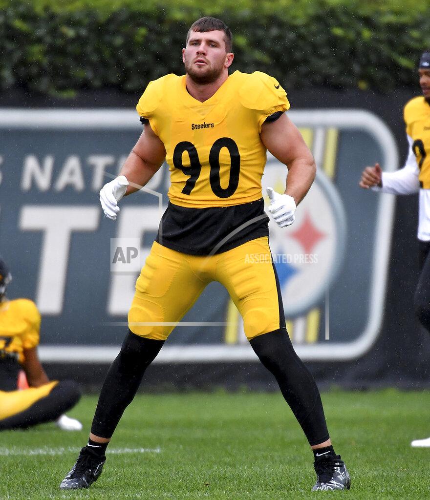 Matt Freed Pittsburgh Steelers linebacker T.J. Watt warms up for the NFL football team's practice Wednesday, Sept. 8, 2021, in Pittsburgh. (Matt Freed/Pittsburgh Post-Gazette via AP)