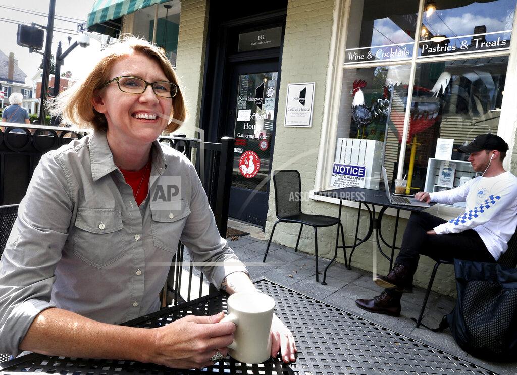 Jeff Taylor The Hideaway Cafe on the Loudoun Street Mall in Winchester, Virginia is owned by Victoria Kidd and is a finalist for the US Chamber of Commerce award for LGBTQ-owned businesses. (Jeff Taylor/The Winchester Star via AP)