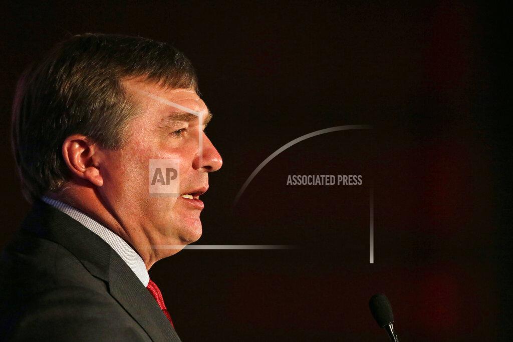 Butch Dill Georgia head coach Kirby Smart speaks to reporters during the NCAA college football Southeastern Conference Media Days, Tuesday, July 20, 2021, in Hoover, Ala. (AP Photo/Butch Dill)