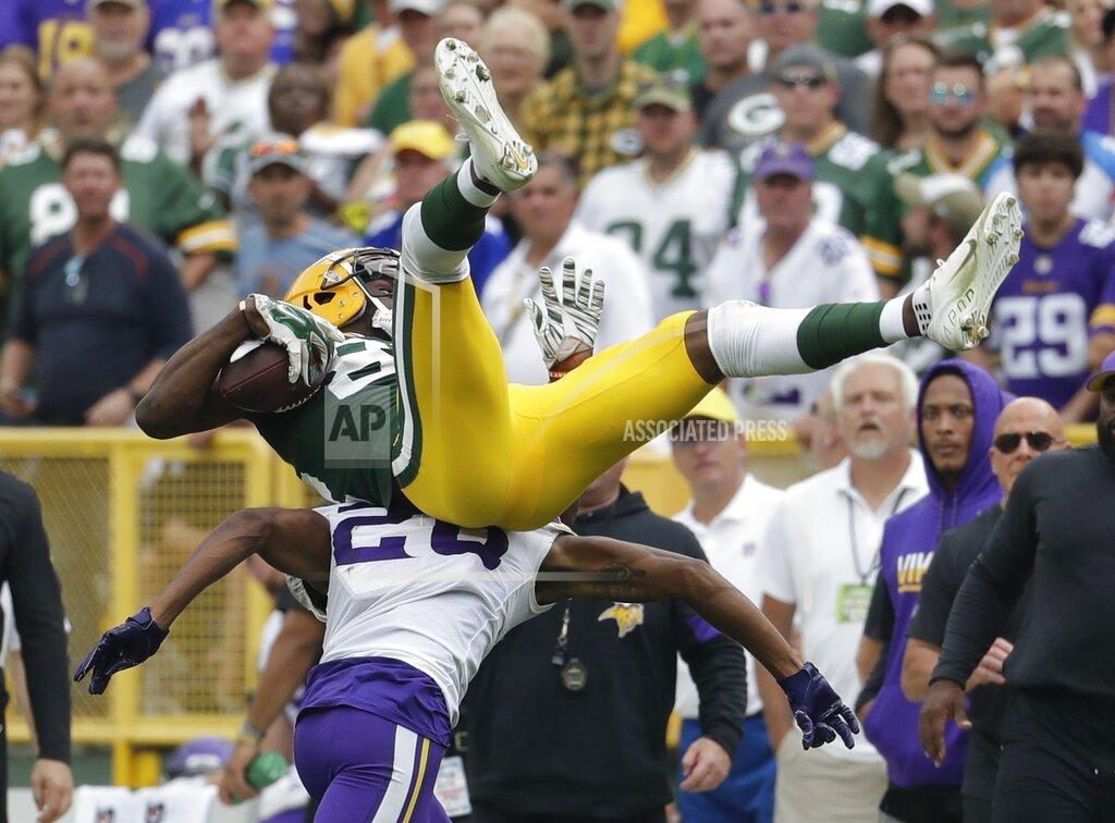 Morry Gash Minnesota Vikings' Trae Waynes breaks up a pass intended for Green Bay Packers' Marquez Valdes-Scantling during the second half of an NFL football game Sunday, Sept. 15, 2019, in Green Bay, Wis. (AP Photo/Morry Gash)