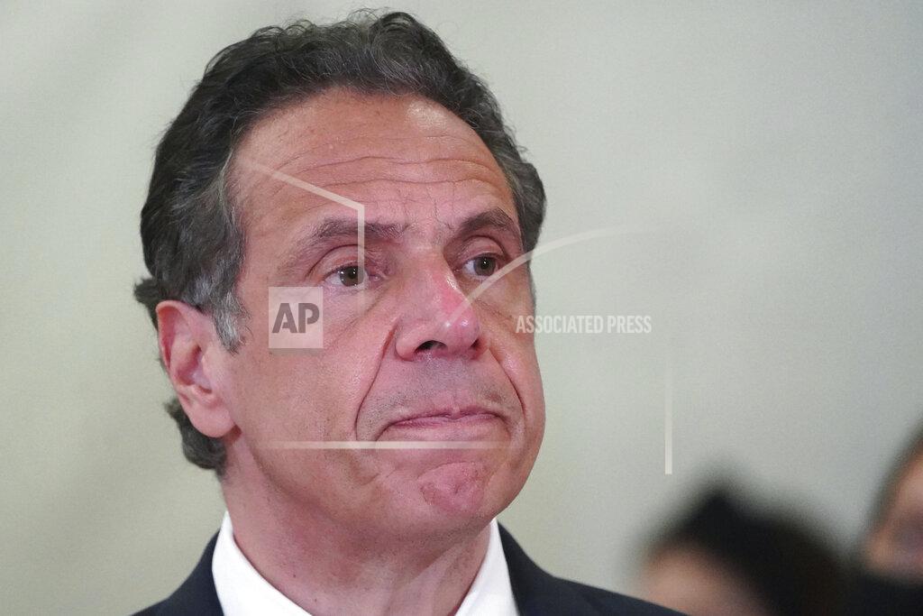 Carlo Allegri New York Gov. Andrew Cuomo speaks at an event at the new Settlement Community Center in the Bronx borough of New York, Friday, March 26, 2021. (Carlo Allegri/Pool Photo via AP)