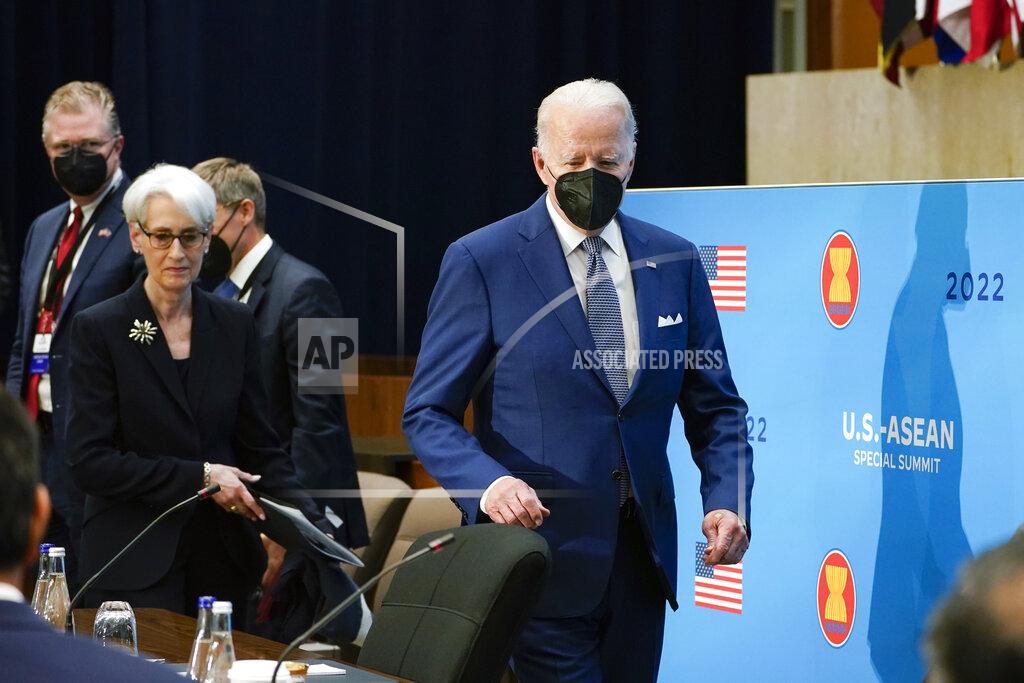 Susan Walsh President Joe Biden arrives at the U.S.-ASEAN Special Summit to commemorate 45 years of U.S.-ASEAN relations at the State Department in Washington, Friday, May 13, 2022. (AP Photo/Susan Walsh)