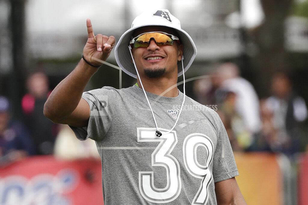 FILE - In this Jan. 23, 2020, file photo, Pittsburgh Steelers NFL football player Minkah Fitzpatrick gestures during practice for the Pro Bowl in Kissimmee, Fla. Fitzpatrick isn't sure when he'll get a chance to be around his teammates again. In a weird way though, the potentially chaotic schedule that lies ahead for the NFL could be a boon to the Steelers, who bring back 10 starters on a defense that finished fifth in the league last season. (AP Photo/John Raoux, File)
