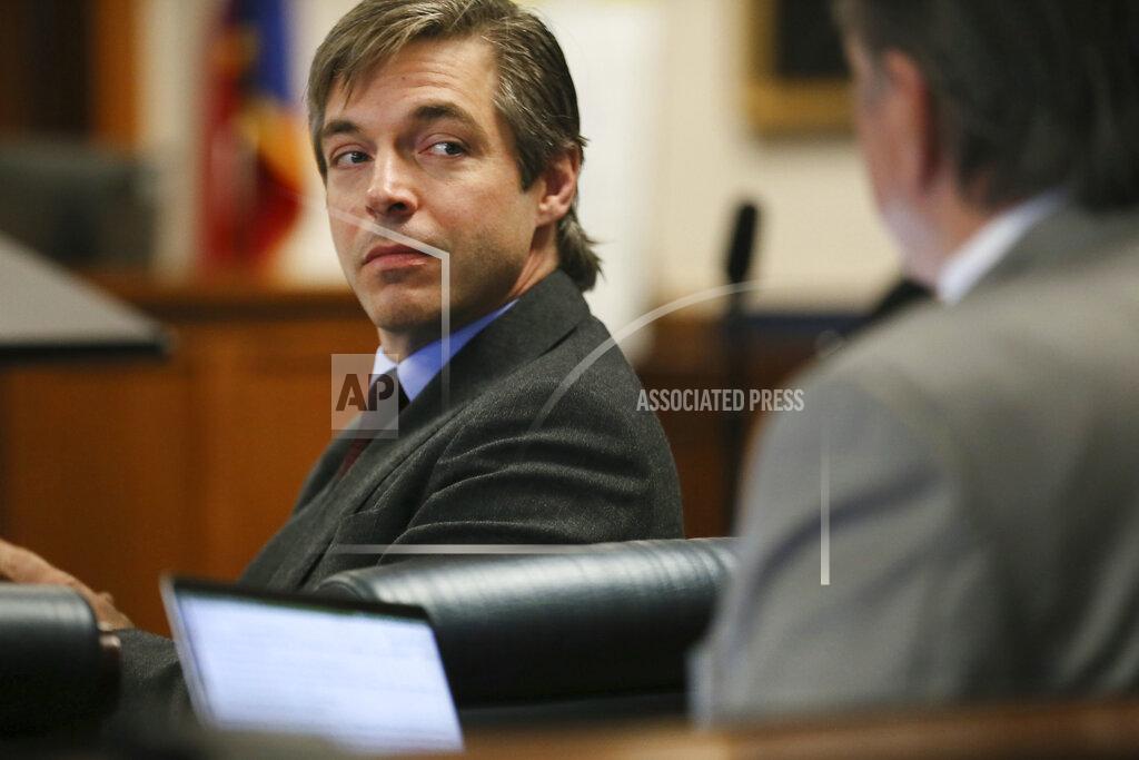 Briana Sanchez Andino Reynal, lawyer for Alex Jones, looks on during closing arguments Friday, Aug. 5, 2022, at the Travis County Courthouse in Austin, Texas. Jurors were asked to assess punitive damages against InfoWars host Alex Jones after awarding $4.1 million in actual damages to the parents of Jesse Lewis on Thursday. (Briana Sanchez/Austin American-Statesman via AP, Pool)