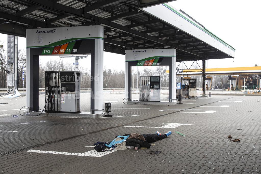 Death On The Highway Between Kyiv And Zhytomyr Ukraine 02 Apr 2022 