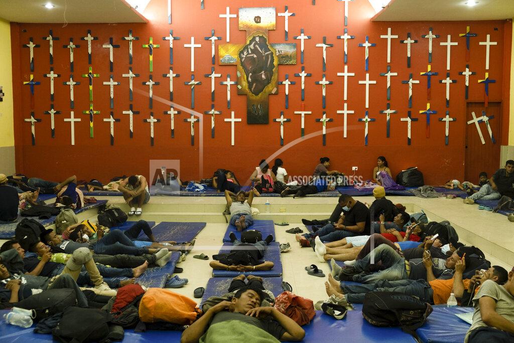 Isabel Mateos Central American migrants rest at "The 72" shelter in Tenosique, Tabasco state, Mexico, Tuesday, Feb. 9, 2021. Only six weeks into the year, the shelter has hosted nearly 1,500 migrants compared to 3,000 all of last year, even though it has halved its dormitory capacity due to the new cornavirus pandemic. (AP Photo/Isabel Mateos)