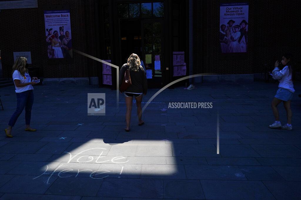 Matt Rourke A voter walks to a polling place in the Museum of the American Revolution in Philadelphia, Tuesday, May 18, 2021. (AP Photo/Matt Rourke)