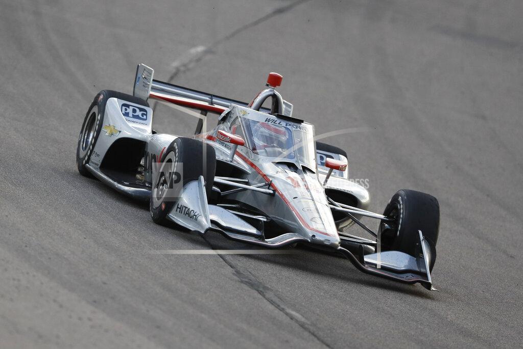 Charlie Neibergall Will Power, of Australia, drives his car during an IndyCar Series auto race, Saturday, July 18, 2020, at Iowa Speedway in Newton, Iowa. (AP Photo/Charlie Neibergall)