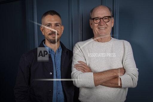 Director Stephen Karam, left, and actor Richard Jenkins, right, pose for a portrait while promoting the movie "The Humans" on Wednesday, Nov. 17, 2021, in New York. (Photo by Andy Kropa/Invision/AP)