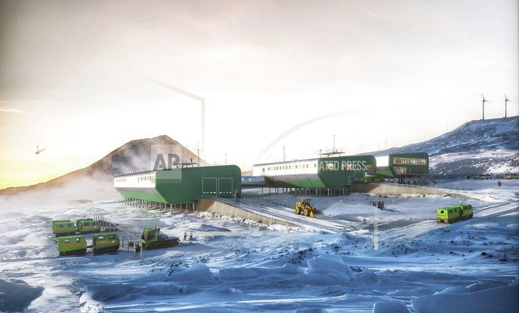 Uncredited In this digital illustration showing the proposed redevelopment of New Zealand's Scott Base in Antarctica. New Zealand plans to rebuild its Antarctic base and spend billions more on welfare payments and infrastructure to lift its economy out of a coronavirus slump. (Antarctica New Zealand via AP)