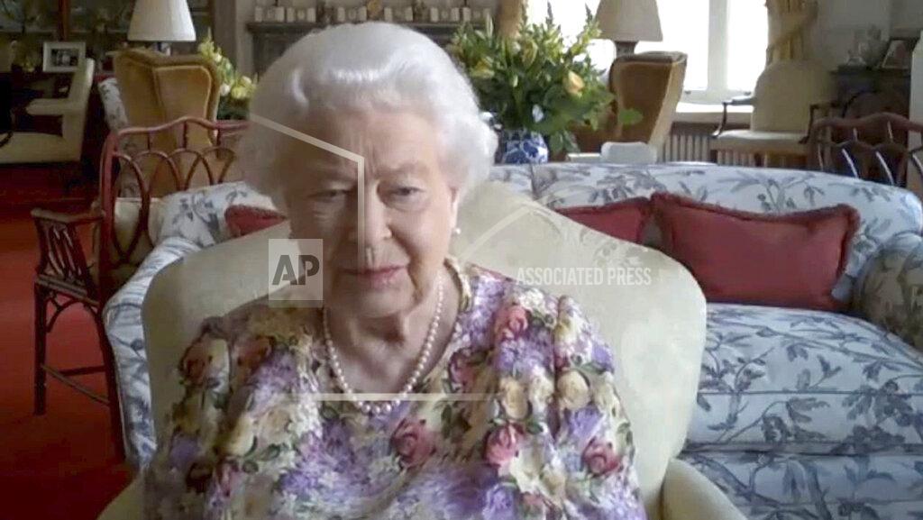 Buckingham Palace In this video grab issued Thursday June 11, 2020, by Buckingham Palace, showing Britain's Queen Elizabeth II, as she takes part in a video conference call with the Princess Royal Princess Anne, and carers supported by the Carers Trust, on June 4, 2020. The monarch talked with four carers and the trust's chief executive Gareth Howells, on June 4 from Windsor Castle, during the coronavirus pandemic lockdown. As part of Carers Week in the U.K., the 94-year-old monarch showed once again that she's adept at meeting the challenges posed by new technologies, taking part in her first public video conference call to chat to four carers about the challenges they face looking after someone close to them during the coronavirus pandemic. (Carer's Trust/Buckingham Palace via AP)