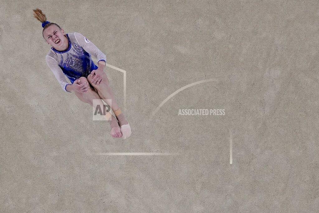 Morry Gash Viktoriia Listunova, of the Russian Olympic Committee, performs on the floor during the artistic gymnastics women's final at the 2020 Summer Olympics, Tuesday, July 27, 2021, in Tokyo. (AP Photo/Morry Gash)