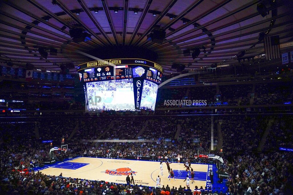 Frank Franklin Ii The Toronto Raptors play the New York Knicks during the first half of an NBA basketball game at Madison Square Garden Monday, Nov. 1, 2021, in New York. (AP Photo/Frank Franklin II)