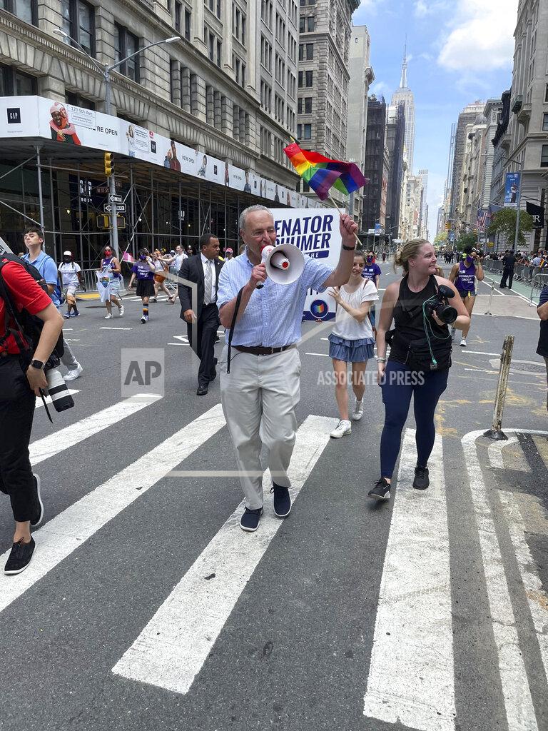 Chuck Schumer at the LGBTQ Pride Celebration in NYC - 6/27/21