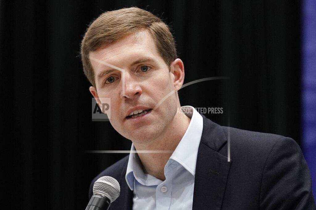 Matt Rourke FILE - U.S. Senate candidate Rep. Conor Lamb, D-Pa., speaks during a meeting of the Pennsylvania Democratic Party State Committee in Harrisburg, Pa., Saturday, Jan. 29, 2022. The Leading candidates for the Democratic nomination for Pennsylvania's open U.S. Senate seat are scheduled Thursday, April 21, 2022 to meet for their first live-televised prime-time debate in a race that is perhaps the party's best opportunity to pick up a seat in the closely divided chamber. (AP Photo/Matt Rourke, File)