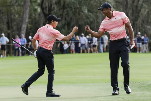 Kuchar and son build 3-shot lead. Tiger Woods and son have to settle for a nice family affair - Vimarsana News