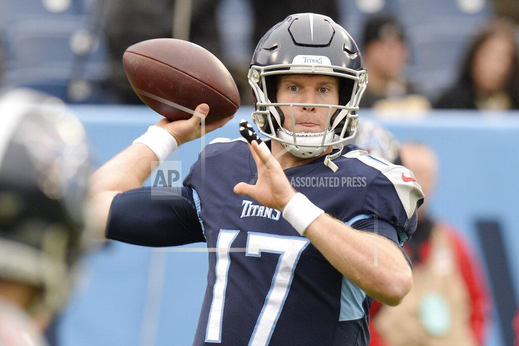 Mark Zaleski Tennessee Titans quarterback Ryan Tannehill warms up before an NFL football game against the New Orleans Saints Sunday, Dec. 22, 2019, in Nashville, Tenn. (AP Photo/Mark Zaleski)