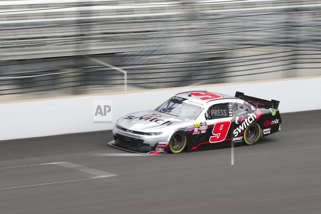 Michael Conroy NASCAR Xfinity Series driver Noah Gragson drives down the main straightaway during NASCAR Xfinity auto racing practice at Indianapolis Motor Speedway, Friday, Sept. 6, 2019 in Indianapolis. (AP Photo/Michael Conroy)